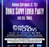 C Lounge Mondays DUREX SAVVY LOVER PARTY